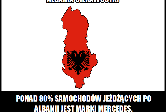Jaka marka samochodów jest najpopularniejsza w Albanii?