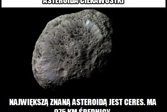 Jaką średnicę ma największa znana asteroida?