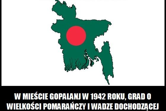 Gdzie i kiedy spadł grad o wielkości pomarańczy?
