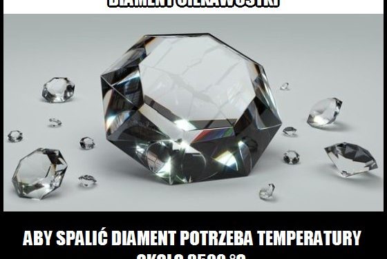 W jakiej temperaturze można spalić diament?