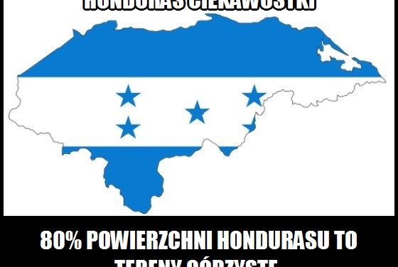 Jaki procent powierzchni Hondurasu stanowią tereny górzyste?