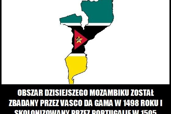Mozambik został zbadany przez Vasco da Gama w 1498 roku