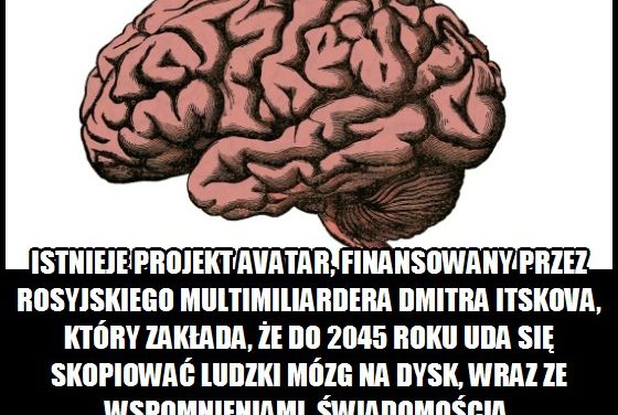 Projekt Avatar zakłada, że do 2045 roku uda się skopiować ludzki mózg