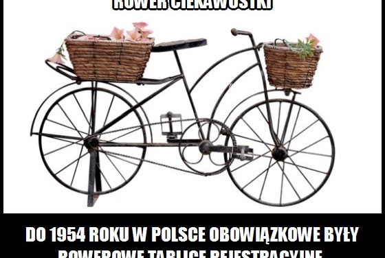 Do którego roku w Polsce obowiązywały rowerowe tablice rejestracyjne?