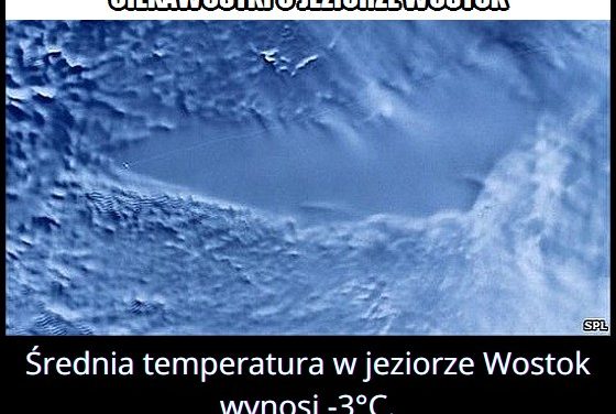Jaka jest średnia temperatura jeziora Wostok?