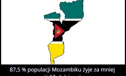 Jaki procent populacji Mozambiku żyje za mniej niż 12 zł dziennie?