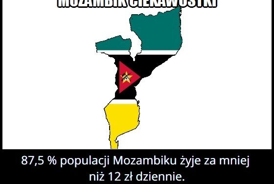 Jaki procent populacji Mozambiku żyje za mniej niż 12 zł dziennie?