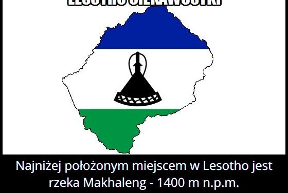 Jakie jest
  najniżej położone miejsce w Lesotho?