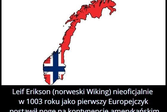 W którym roku norweski Wiking Leif Erikson nieoficjalnie jako pierwszy Europejczyk dopłynął do Ameryki?