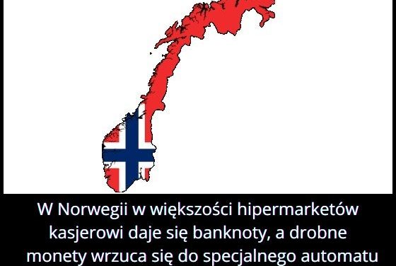 Jak płaci się monetami w większości hipermarketów w Norwegii?