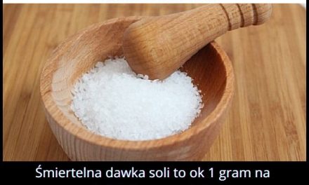 Jaka jest śmiertelna dawka soli?