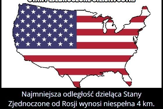 Ile wynosi najmniejsza odległość oddzielająca Rosję od Stanów Zjednoczonych?